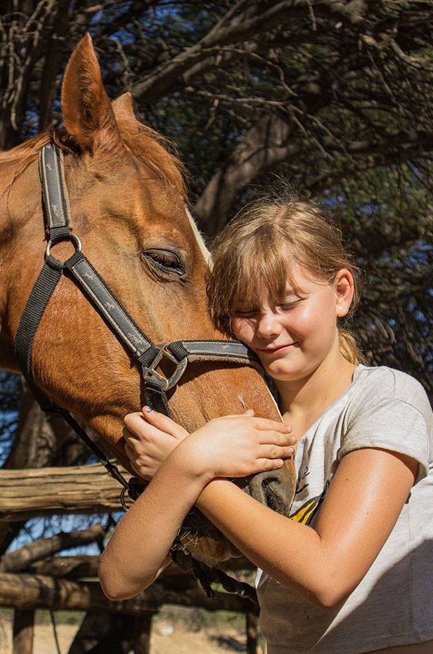I love you, horsie! - I love you too, tiny human!